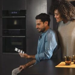 Haier HWO45NB4T0B1 Built-in Compact Combination Microwave - Gloss Black -Prime Kitchen haier hwo45nb4t0b1 built in compact combination microwave gloss black8059019030050 03i bq