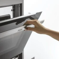 Haier HWO45NB4T0B1 Built-in Compact Combination Microwave - Gloss Black -Prime Kitchen haier hwo45nb4t0b1 built in compact combination microwave gloss black8059019030050 37c bq