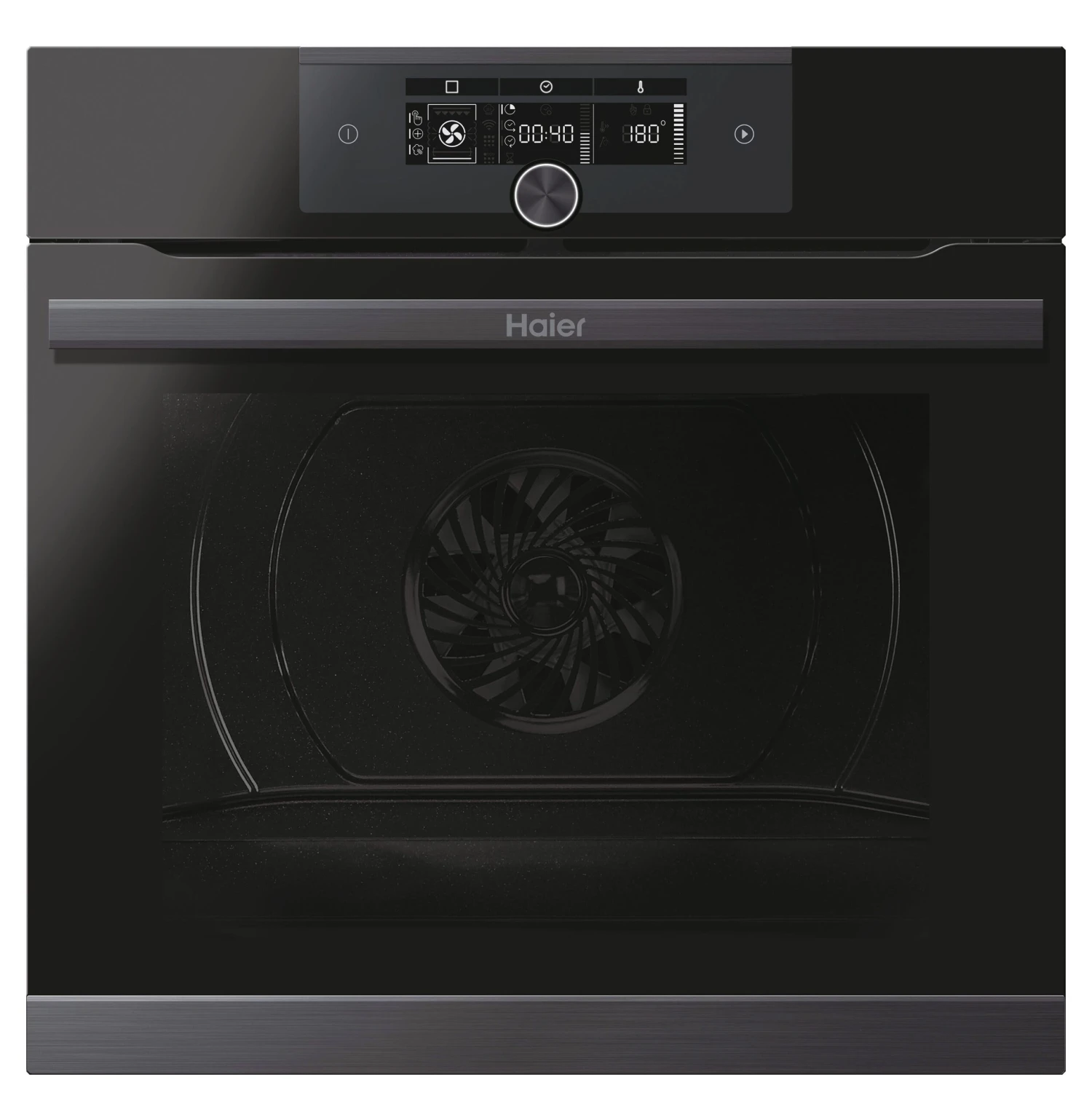 Haier Series 4 HWO60SM5F8BH Built-in Single Oven - Gloss Black 3 Haier Series 4 HWO60SM5F8BH Built-in Single Oven - Gloss Black