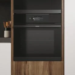 Haier Series 4 HWO60SM5T9BH Built-in Single Oven - Gloss Black -Prime Kitchen haier series 4 hwo60sm5t9bh built in single oven gloss black8059019011004 01i bq