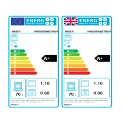 Haier Series 4 HWO60SM5T9BH Built-in Single Oven - Gloss Black -Prime Kitchen haier series 4 hwo60sm5t9bh built in single oven gloss black8059019011004 EUP EN