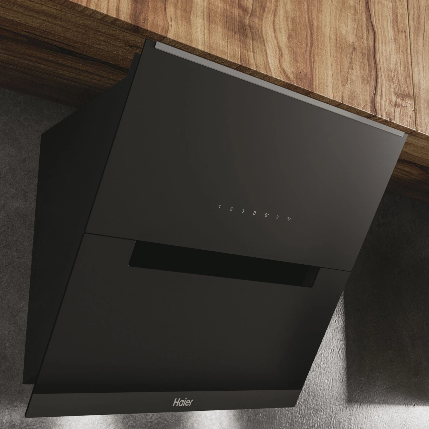Haier Series 6 HADG6DS46BWIFI Tempered Glass Chimney Cooker Hood (W)60cm - Matt Black 7 Haier Series 6 HADG6DS46BWIFI Tempered Glass Chimney Cooker Hood (W)60cm - Matt Black - Image 5