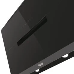 Haier Series 6 HADG9CS46BWIFI Tempered Glass Chimney Cooker Hood (W)90cm - Matt Black -Prime Kitchen haier series 6 hadg9cs46bwifi tempered glass chimney cooker hood w 90cm matt black8059019040028 36c bq