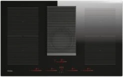 Haier Series 6 HAIH8IFMCF 83cm Induction Hob With Extractor Fan - Black