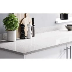 HI-MACS 20mm Matt Chamomile Stone Effect Acrylic Square Edge Kitchen Worktop, (L)2200mm -Prime Kitchen hi macs 20mm matt chamomile stone effect acrylic square edge kitchen worktop l 2200mm8801000042999 22i BQ