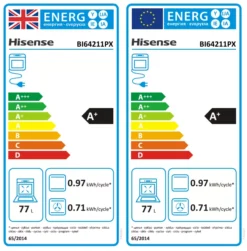Hisense BI64211PX_SS Built-in Single Multifunction Oven - Stainless Steel Effect 10 Hisense BI64211PX_SS Built-in Single Multifunction Oven - Stainless Steel Effect -Prime Kitchen hisense bi64211px ss built in single multifunction oven stainless steel effect3838782640476 EUP EN