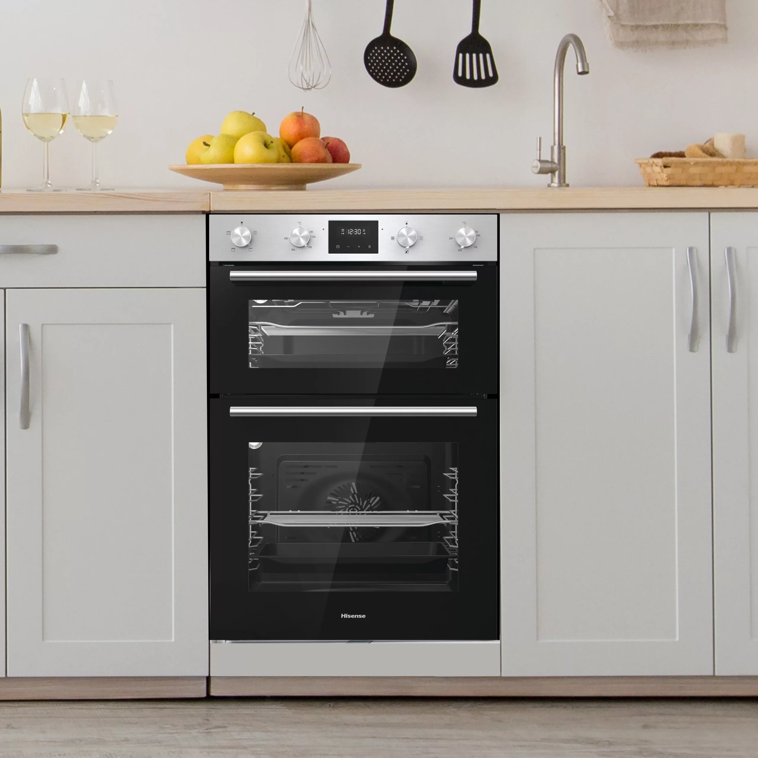 Hisense BID95211XUK_SSL Built-in Electric Double Oven - Stainless Steel Stainless Steel Effect 10 Hisense BID95211XUK_SSL Built-in Electric Double Oven - Stainless Steel Stainless Steel Effect - Image 8
