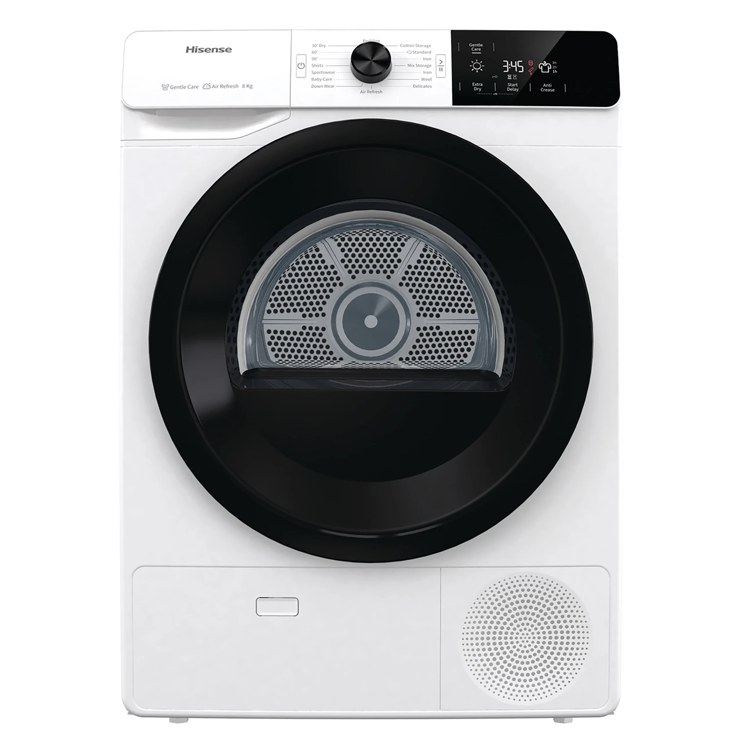 Hisense DCGE802_WH 8kg Freestanding Condenser Tumble Dryer - White 3 Hisense DCGE802_WH 8kg Freestanding Condenser Tumble Dryer - White