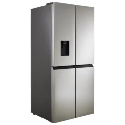 Hisense FMN440W20C American Style Freestanding Frost Free Fridge Freezer - Stainless Steel Effect