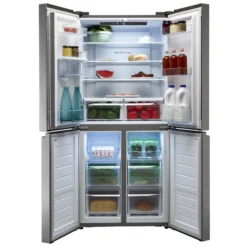Hisense FMN440W20C American Style Freestanding Frost Free Fridge Freezer - Stainless Steel Effect -Prime Kitchen hisense fmn440w20c american style freestanding frost free fridge freezer stainless steel effect6921727058751 03c bq