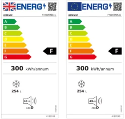 Hisense FV306N4BC11 Freestanding Manual Defrost Freezer - Chrome Effect -Prime Kitchen hisense fv306n4bc11 freestanding manual defrost freezer chrome effect6921727038586 EUP EN