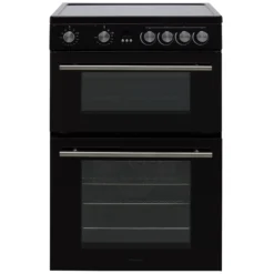 Hisense HDE3211BBUK 60cm Double Electric Cooker With Ceramic Hob - Black