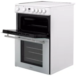 Hisense HDE3211BWUK_WH 60cm Double Electric Cooker With Ceramic Hob - White -Prime Kitchen hisense hde3211bwuk wh 60cm double electric cooker with ceramic hob white3838782476501 05c bq