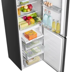 Hisense RB327N4BBE_BK 50:50 Freestanding Frost Free Fridge Freezer - Black -Prime Kitchen hisense rb327n4bbe bk 50 50 freestanding frost free fridge freezer black6921727066244 06c bq