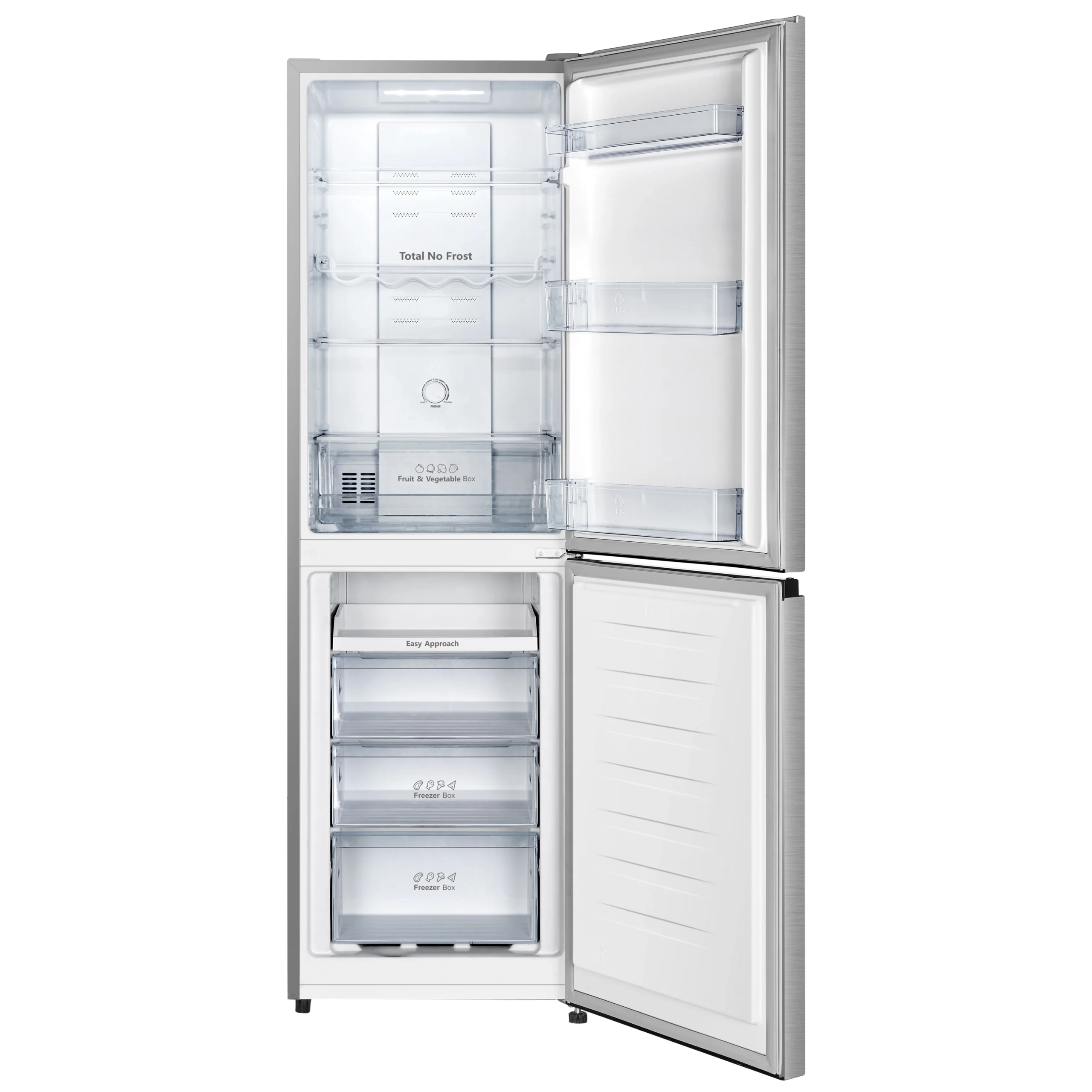 Hisense RB327N4BCE_SS 50:50 Freestanding Frost Free Fridge Freezer - Stainless Steel Effect 6 Hisense RB327N4BCE_SS 50:50 Freestanding Frost Free Fridge Freezer - Stainless Steel Effect - Image 4