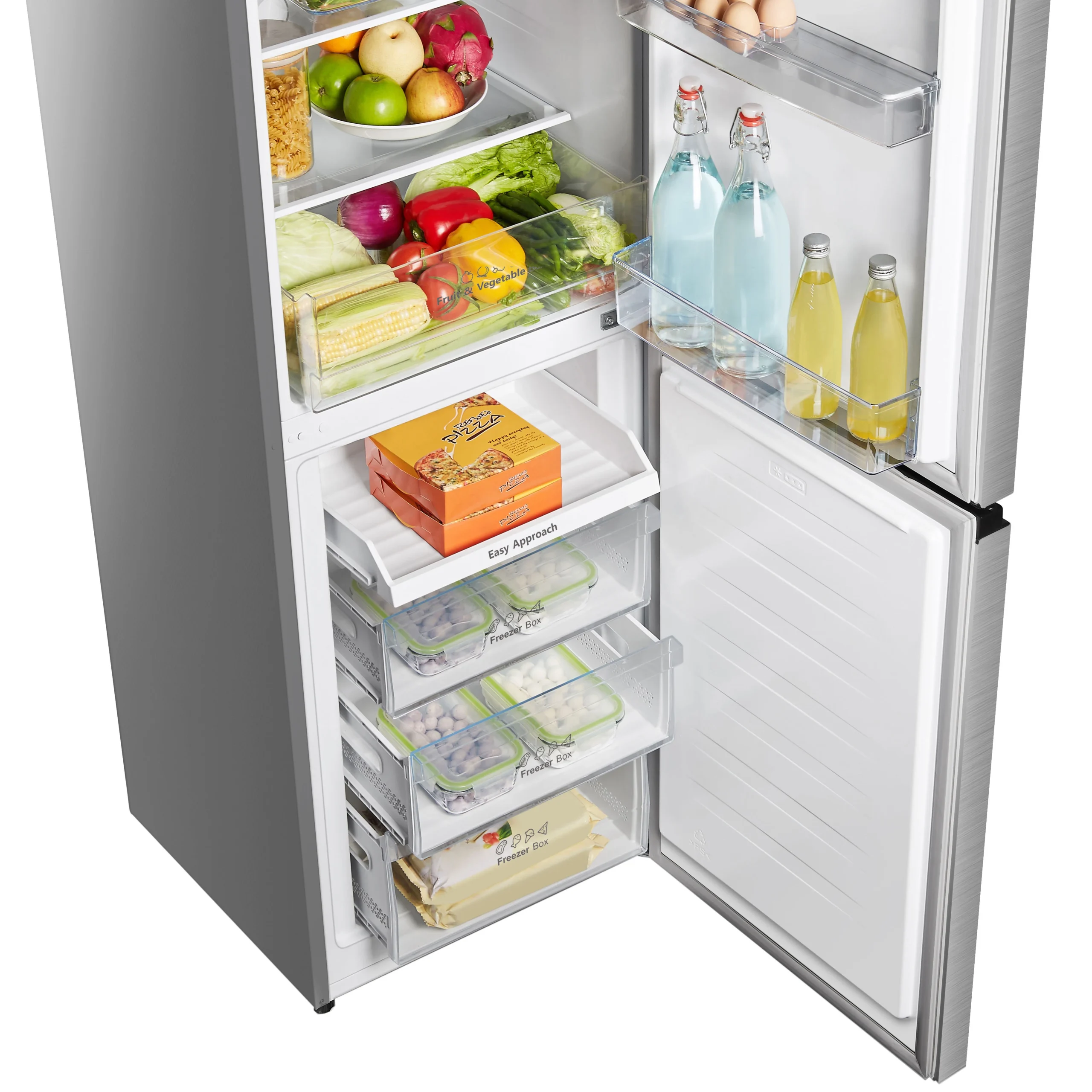 Hisense RB327N4BCE_SS 50:50 Freestanding Frost Free Fridge Freezer - Stainless Steel Effect 9 Hisense RB327N4BCE_SS 50:50 Freestanding Frost Free Fridge Freezer - Stainless Steel Effect - Image 7