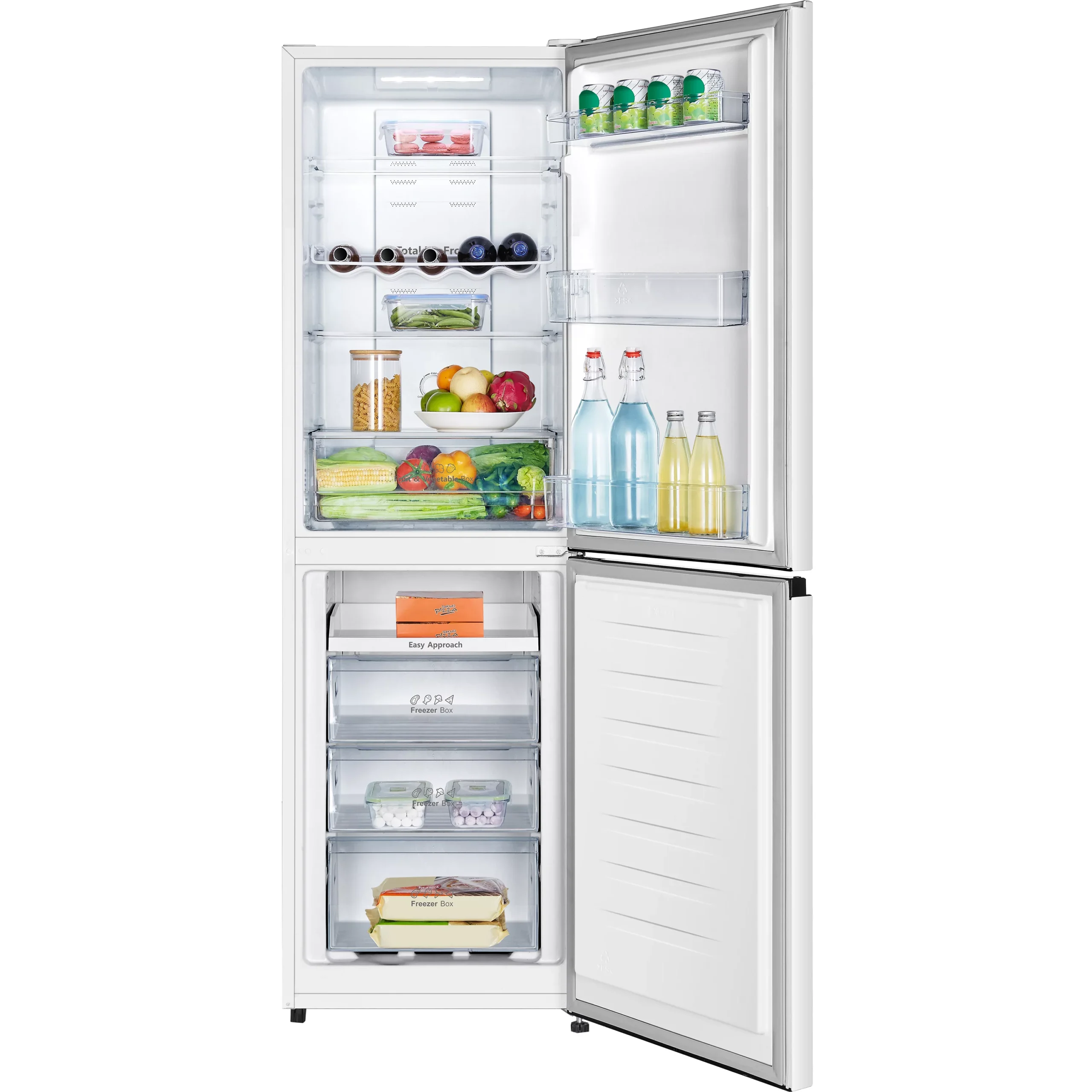 Hisense RB327N4BWE_WH Freestanding Frost Free Fridge Freezer - White 5 Hisense RB327N4BWE_WH Freestanding Frost Free Fridge Freezer - White - Image 3