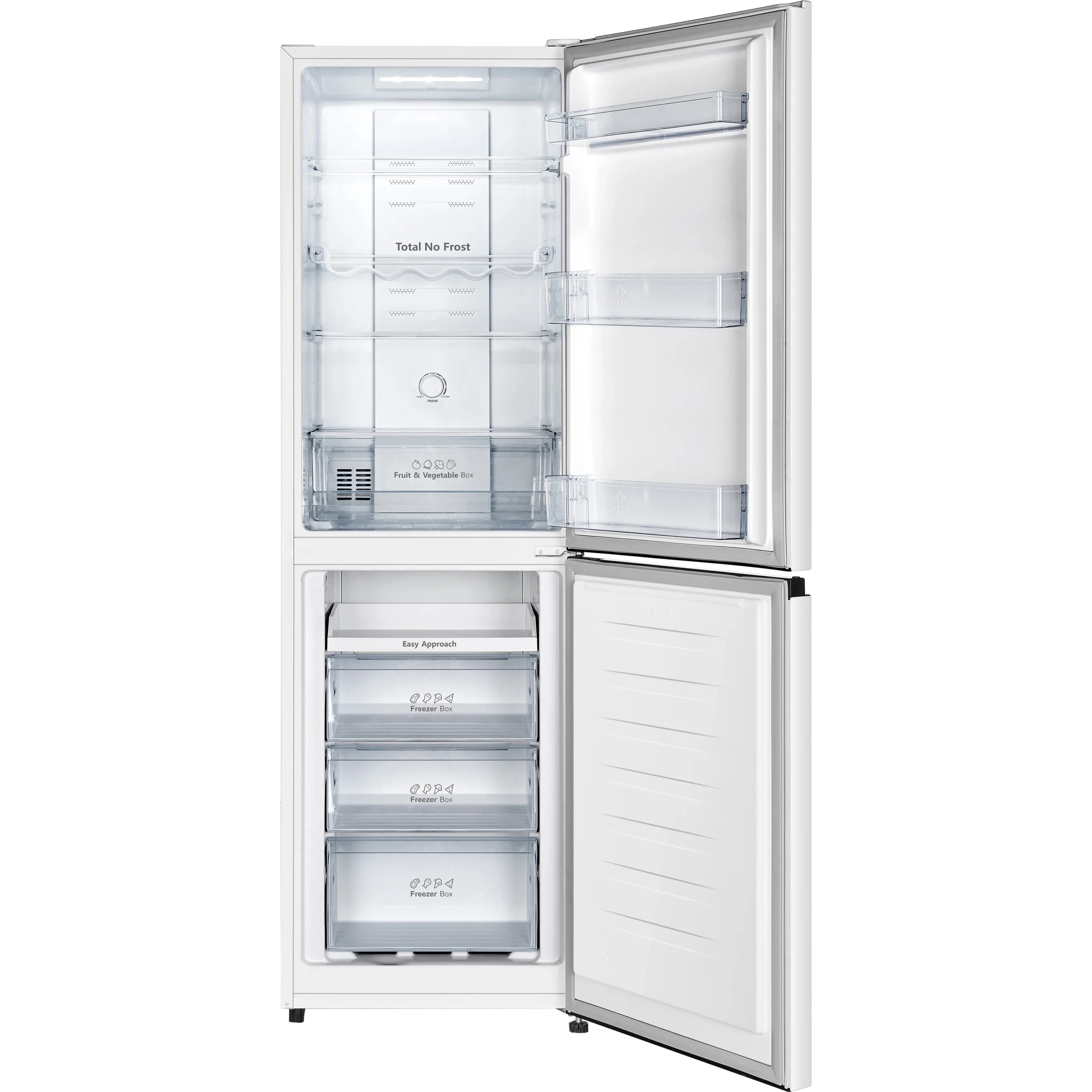 Hisense RB327N4BWE_WH Freestanding Frost Free Fridge Freezer - White 6 Hisense RB327N4BWE_WH Freestanding Frost Free Fridge Freezer - White - Image 4