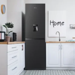 Hisense RB327N4WB1_BK 50:50 Freestanding Frost Free Fridge Freezer - Black -Prime Kitchen hisense rb327n4wb1 bk 50 50 freestanding frost free fridge freezer black6921727042675 10i bq