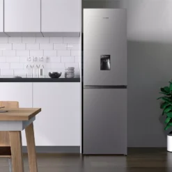 Hisense RB327N4WC1_SI 50:50 Freestanding Frost Free Fridge Freezer - Silver Effect -Prime Kitchen hisense rb327n4wc1 si 50 50 freestanding frost free fridge freezer silver effect6921727042668 09i bq
