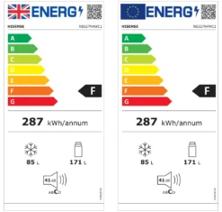 Hisense RB327N4WC1_SI 50:50 Freestanding Frost Free Fridge Freezer - Silver Effect -Prime Kitchen hisense rb327n4wc1 si 50 50 freestanding frost free fridge freezer silver effect6921727042668 EUP EN
