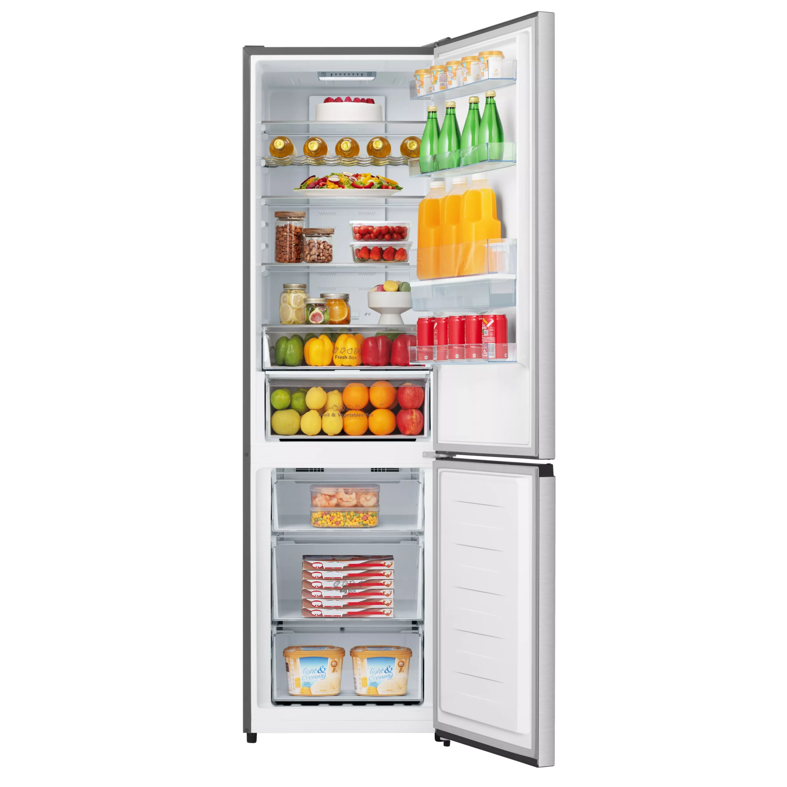 Hisense RB435N4WCE_SS 60:40 Freestanding Frost Free Fridge Freezer - Stainless Steel Effect 5 Hisense RB435N4WCE_SS 60:40 Freestanding Frost Free Fridge Freezer - Stainless Steel Effect - Image 3