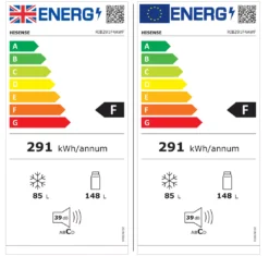 Hisense RIB291F4AWF 50:50 Freestanding Frost Free Fridge Freezer - White -Prime Kitchen hisense rib291f4awf 50 50 freestanding frost free fridge freezer white6921727055705 EUP EN