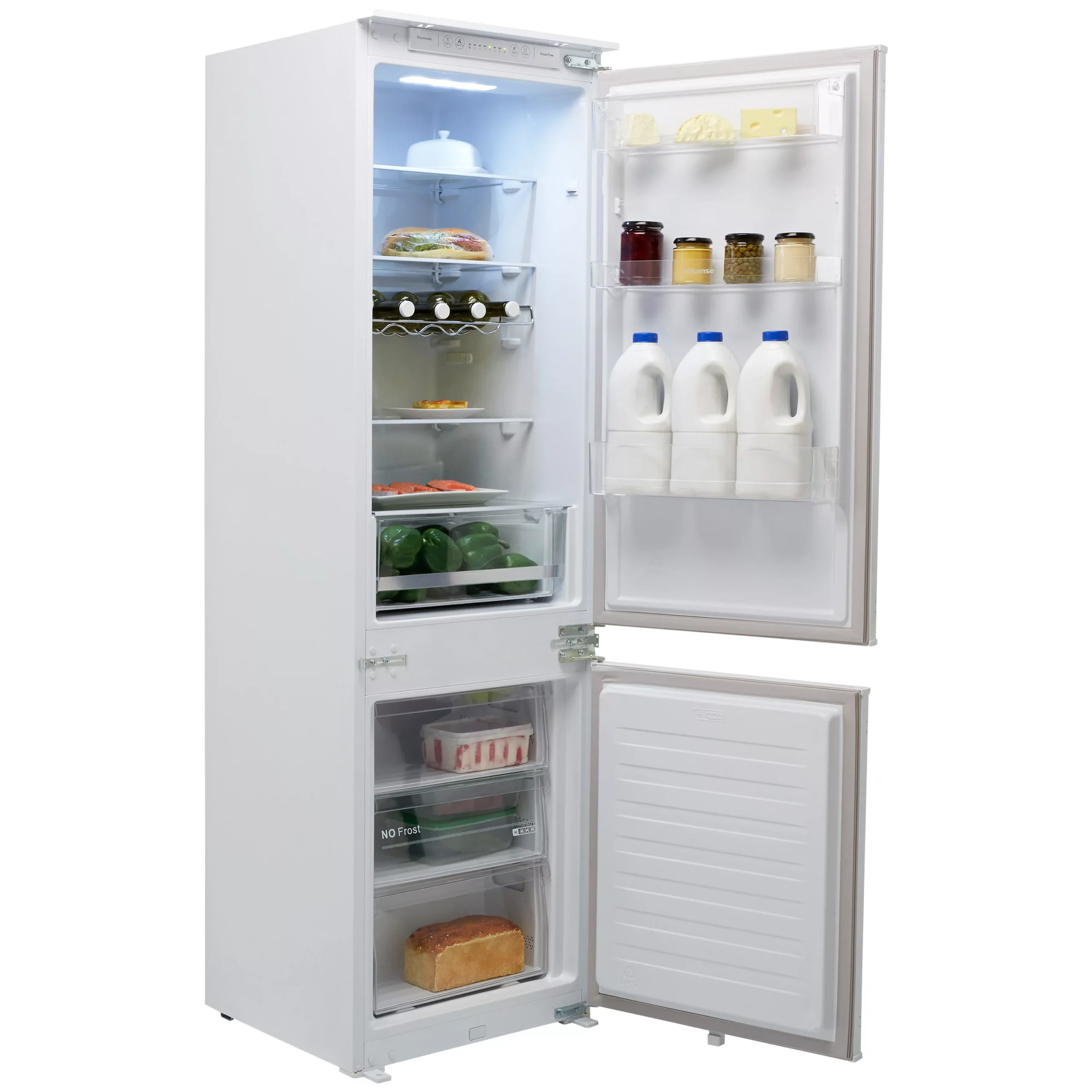 Hisense RIB312F4AWF 70:30 Integrated Frost Free Fridge Freezer - White 3 Hisense RIB312F4AWF 70:30 Integrated Frost Free Fridge Freezer - White