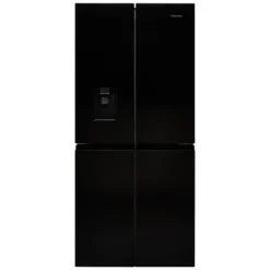 Hisense RQ560N4WBF_BK American Style Freestanding Frost Free Fridge Freezer - Black -Prime Kitchen hisense rq560n4wbf bk american style freestanding frost free fridge freezer black6921727058805 01c bq
