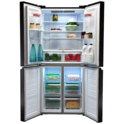 Hisense RQ560N4WBF_BK American Style Freestanding Frost Free Fridge Freezer - Black -Prime Kitchen hisense rq560n4wbf bk american style freestanding frost free fridge freezer black6921727058805 04c bq