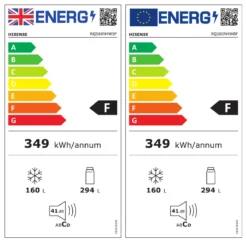 Hisense RQ560N4WBF_BK American Style Freestanding Frost Free Fridge Freezer - Black -Prime Kitchen hisense rq560n4wbf bk american style freestanding frost free fridge freezer black6921727058805 EUP EN