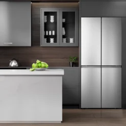 Hisense RQ563N4AI1_SS American Style Freestanding Frost Free Fridge Freezer - Stainless Steel Effect -Prime Kitchen hisense rq563n4ai1 ss american style freestanding frost free fridge freezer stainless steel effect6921727041098 07i bq