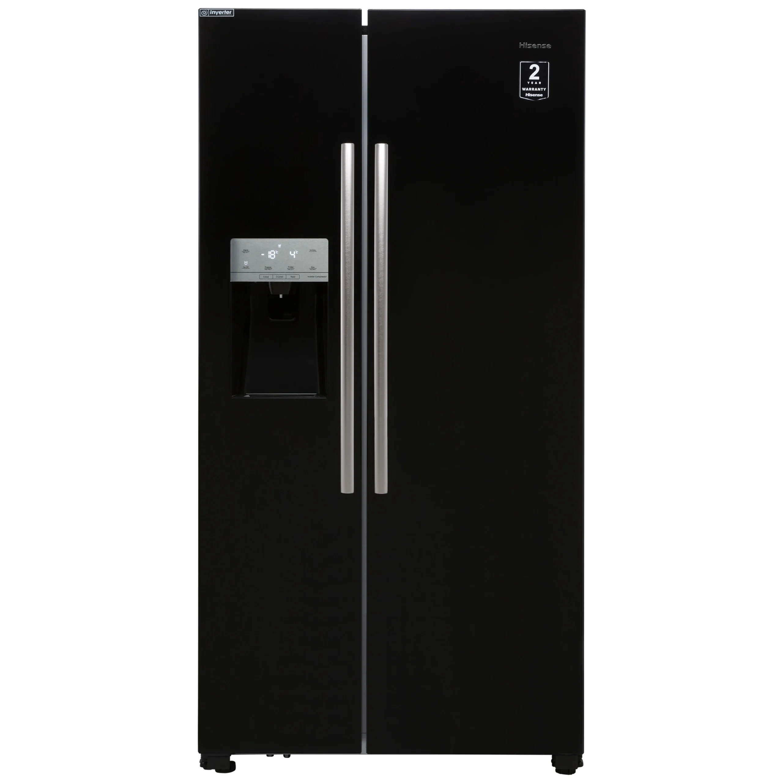 Hisense RS694N4IBF_BK American Style Freestanding Frost Free Fridge Freezer - Black 3 Hisense RS694N4IBF_BK American Style Freestanding Frost Free Fridge Freezer - Black