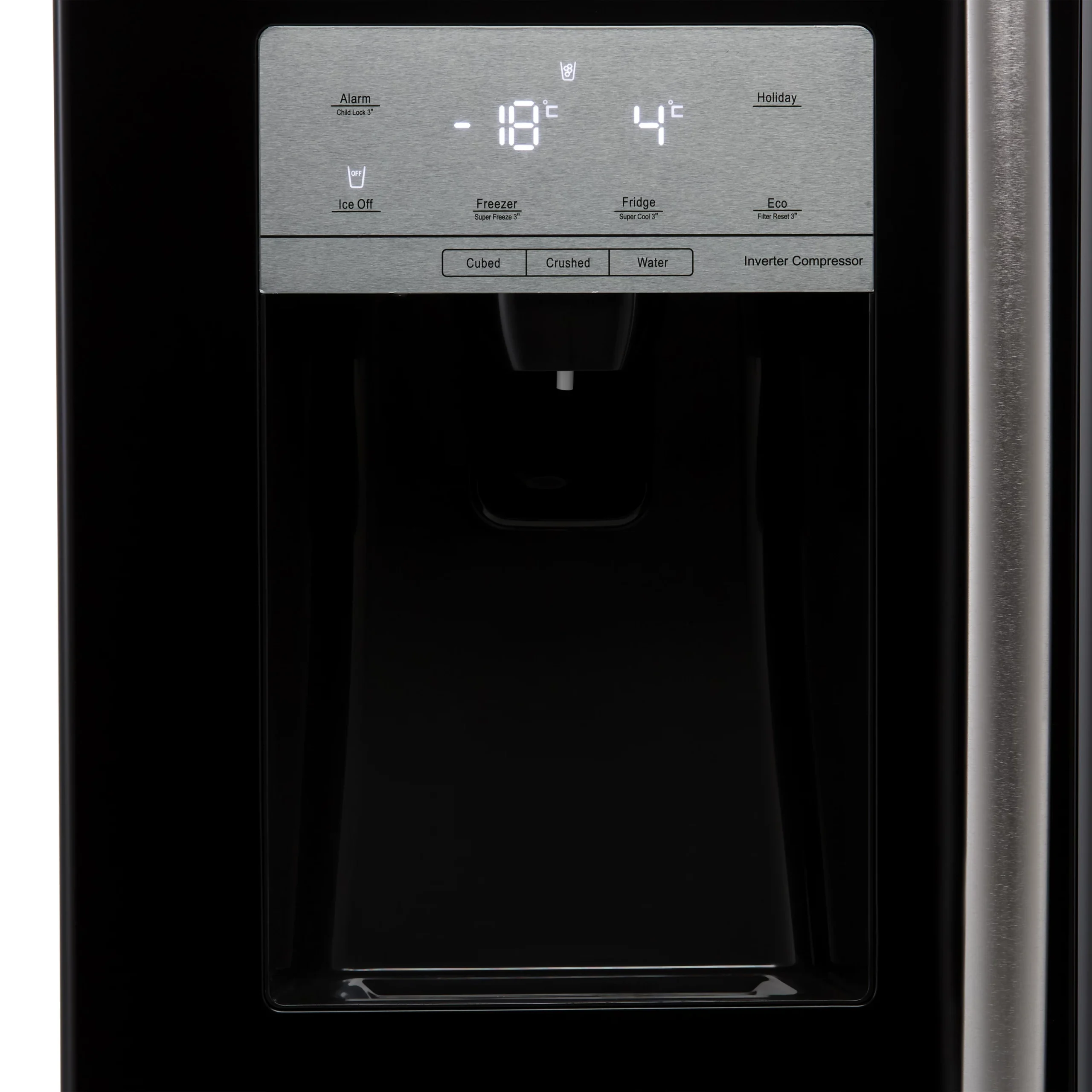 Hisense RS694N4IBF_BK American Style Freestanding Frost Free Fridge Freezer - Black 5 Hisense RS694N4IBF_BK American Style Freestanding Frost Free Fridge Freezer - Black - Image 3