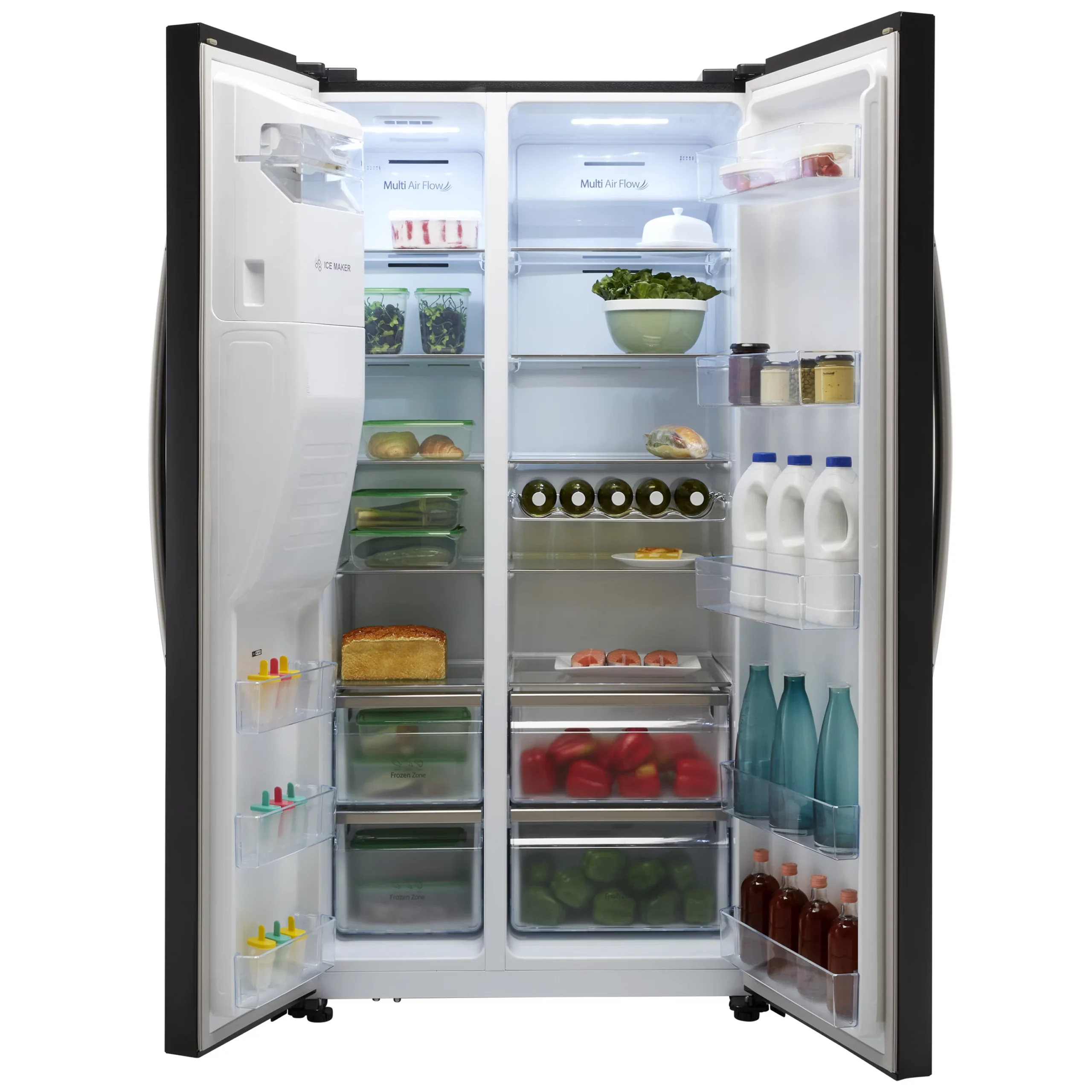Hisense RS694N4IBF_BK American Style Freestanding Frost Free Fridge Freezer - Black 7 Hisense RS694N4IBF_BK American Style Freestanding Frost Free Fridge Freezer - Black - Image 5