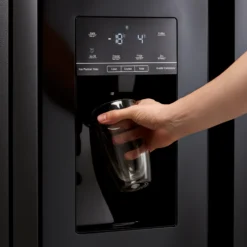 Hisense RS694N4TBF_BK American Style Freestanding Frost Free Fridge Freezer - Black -Prime Kitchen hisense rs694n4tbf bk american style freestanding frost free fridge freezer black6921727054951 03c bq