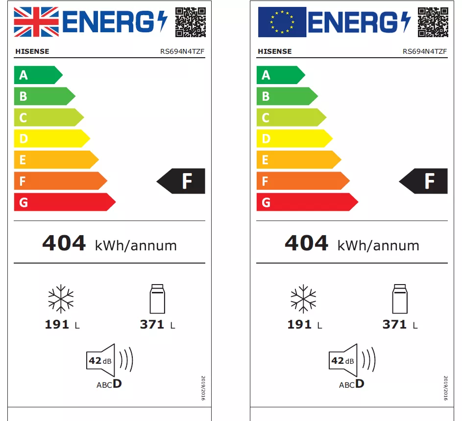 Hisense RS694N4TZF American Style Freestanding Frost Free Fridge Freezer - Stainless Steel Effect 10 Hisense RS694N4TZF American Style Freestanding Frost Free Fridge Freezer - Stainless Steel Effect - Image 8