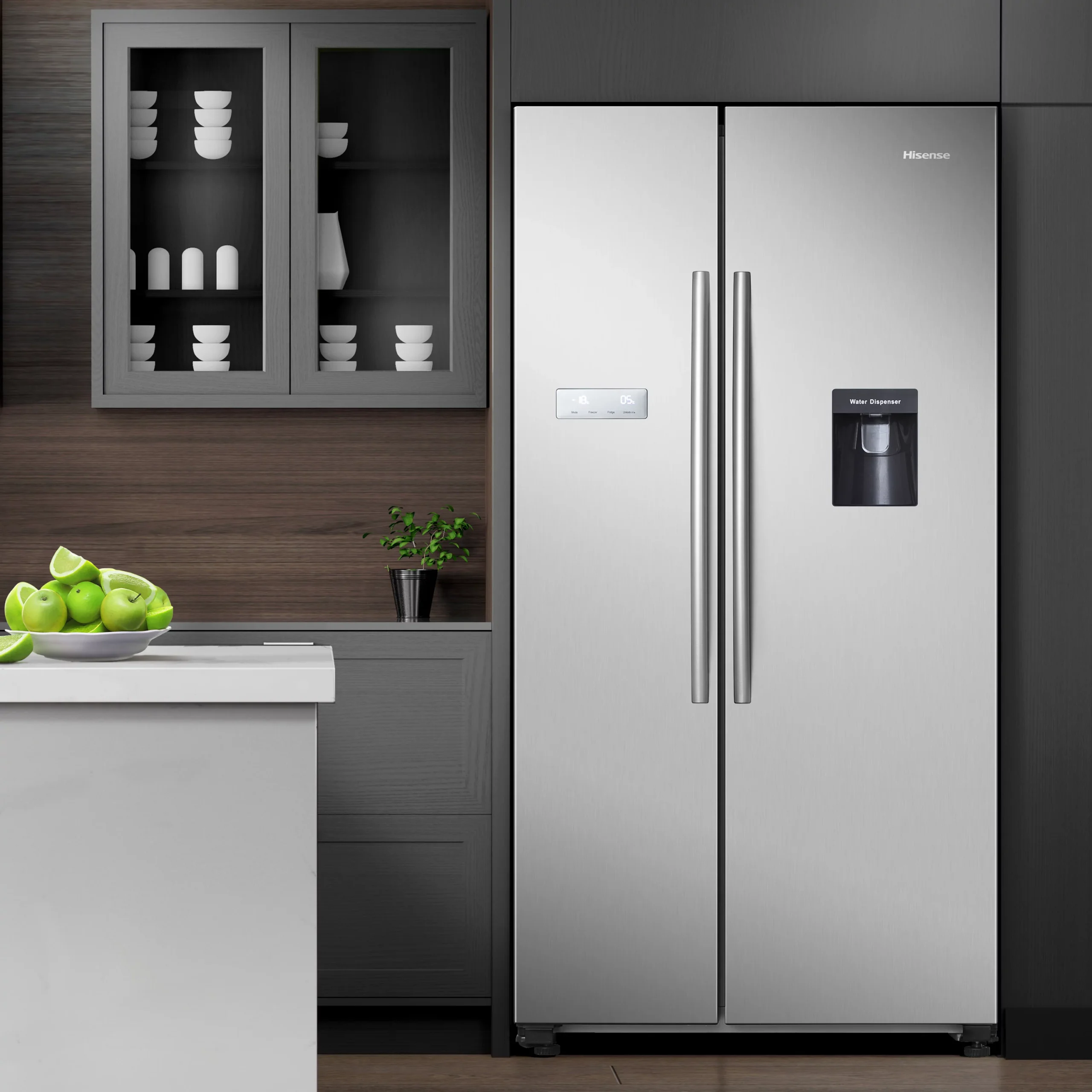 Hisense RS741N4WC11 American Style Freestanding Frost Free Fridge Freezer - Stainless Steel Effect 10 Hisense RS741N4WC11 American Style Freestanding Frost Free Fridge Freezer - Stainless Steel Effect - Image 8