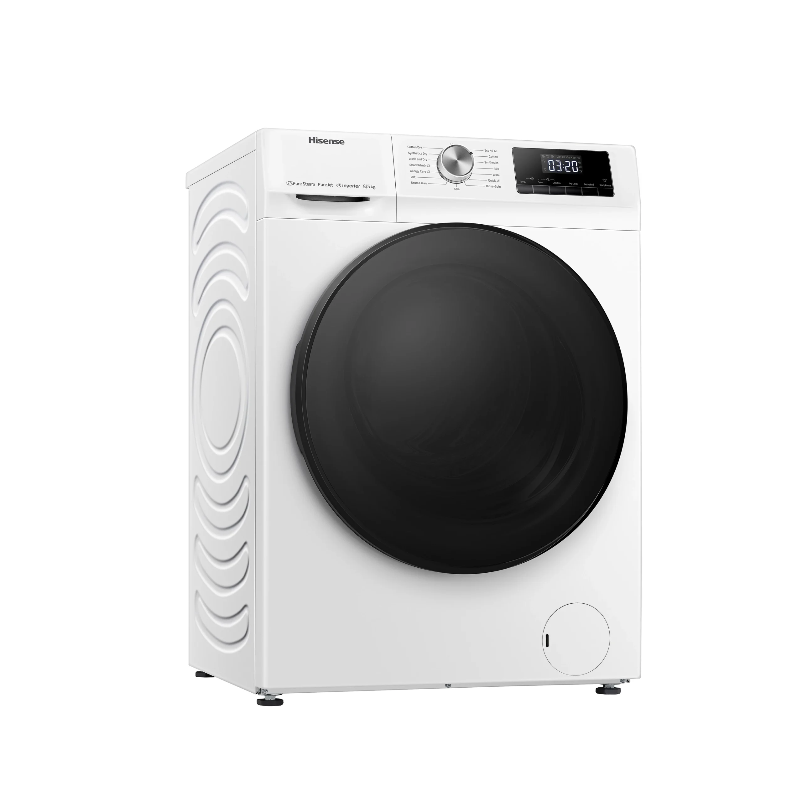 Hisense WDQA8014EVJM_WH 8kg/5kg Freestanding Condenser Washer Dryer - White 3 Hisense WDQA8014EVJM_WH 8kg/5kg Freestanding Condenser Washer Dryer - White