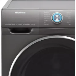 Hisense WDQR1014EVAJMT 10kg/6kg Freestanding Condenser Washer Dryer - Titanium Grey -Prime Kitchen hisense wdqr1014evajmt 10kg 6kg freestanding condenser washer dryer titanium grey6901101813824 02c bq