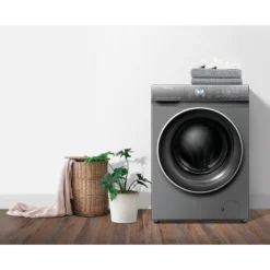 Hisense WDQR1014EVAJMT 10kg/6kg Freestanding Condenser Washer Dryer - Titanium Grey -Prime Kitchen hisense wdqr1014evajmt 10kg 6kg freestanding condenser washer dryer titanium grey6901101813824 10i bq