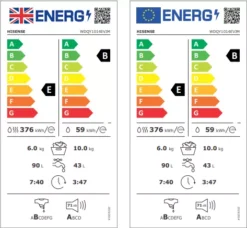 Hisense WDQY1014EVJM 10kg/6kg Freestanding Condenser Washer Dryer - White -Prime Kitchen hisense wdqy1014evjm 10kg 6kg freestanding condenser washer dryer white6901101812643 EUP EN