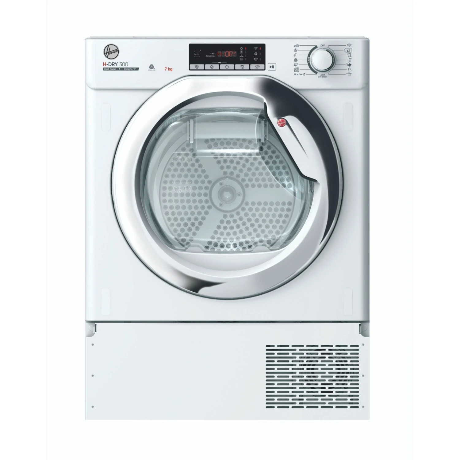 Hoover BATD H7A1TCE-80 7kg Built-in Heat Pump Tumble Dryer - White 3 Hoover BATD H7A1TCE-80 7kg Built-in Heat Pump Tumble Dryer - White