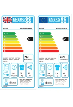 Hoover BATDH7A1TCEB-80 7kg Built-in Heat Pump Tumble Dryer - Black -Prime Kitchen hoover batdh7a1tceb 80 7kg built in heat pump tumble dryer black8059019004594 EUP EN