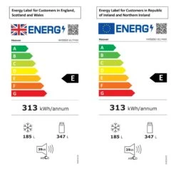 Hoover HHSBSO 6174XK American Style Freestanding Frost Free Fridge Freezer - Stainless Steel Silver Effect -Prime Kitchen hoover hhsbso 6174xk american style freestanding frost free fridge freezer stainless steel silver effect8059019006437 EUP EN BQ