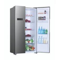 Hoover HHSBSO 6174XWDK American Style Freestanding Frost Free Fridge Freezer - Stainless Steel Silver Effect -Prime Kitchen hoover hhsbso 6174xwdk american style freestanding frost free fridge freezer stainless steel silver effect8059019006444 04c bq