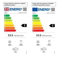 Hoover HHSBSO 6174XWDK American Style Freestanding Frost Free Fridge Freezer - Stainless Steel Silver Effect -Prime Kitchen hoover hhsbso 6174xwdk american style freestanding frost free fridge freezer stainless steel silver effect8059019006444 EUP EN BQ