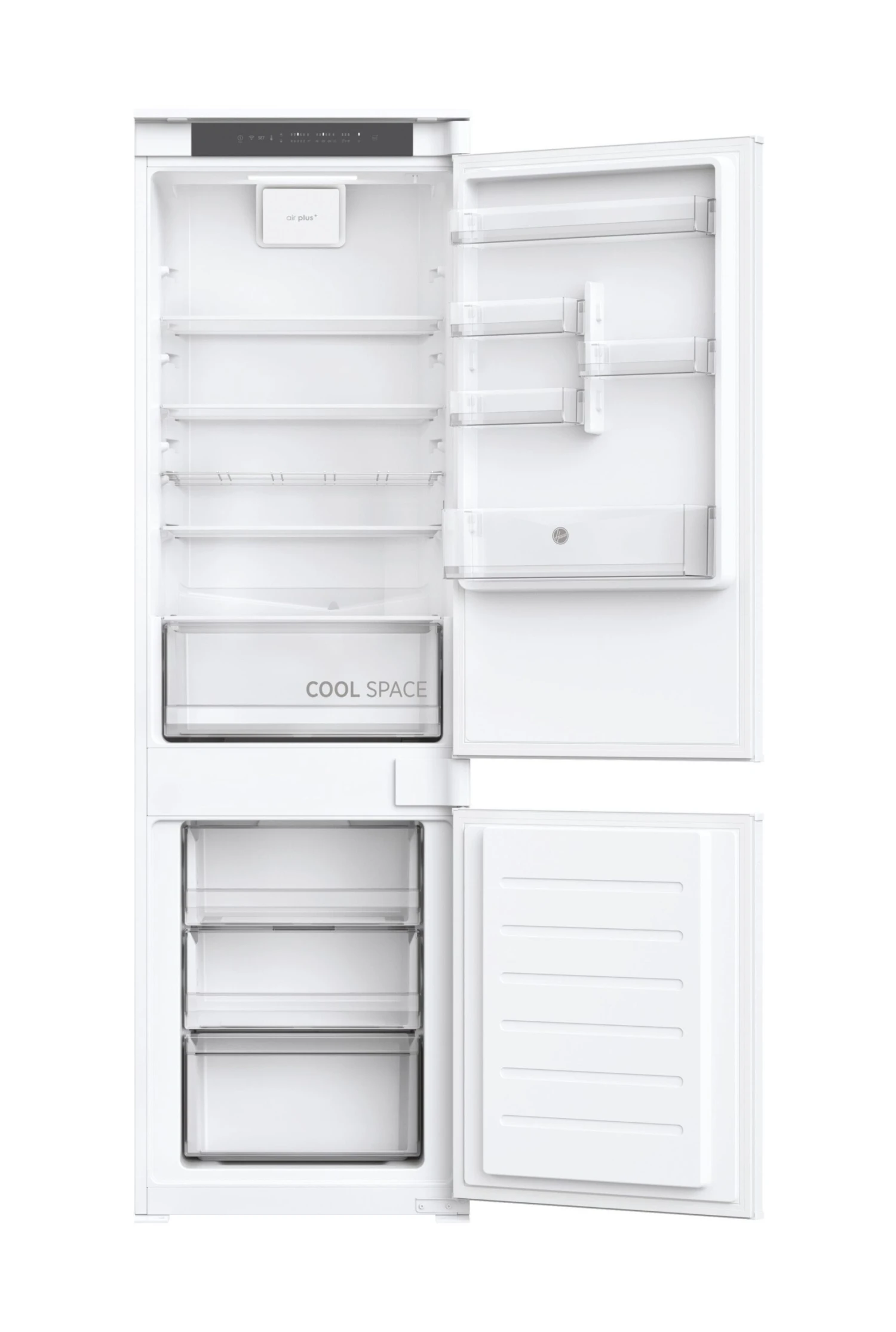 Hoover HOBT5518EWK 70:30 Built-in Frost Free Fridge Freezer - White 3 Hoover HOBT5518EWK 70:30 Built-in Frost Free Fridge Freezer - White