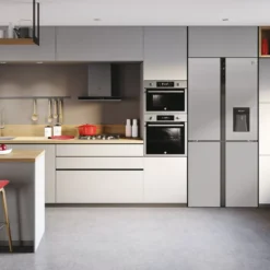 Hoover HSC818FXWDK 70:30 American Style Freestanding Automatic Defrost Fridge Freezer - Silver Effect -Prime Kitchen hoover hsc818fxwdk 70 30 american style freestanding automatic defrost fridge freezer silver effect8059019039312 01i bq