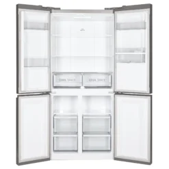 Hoover HSC818FXWDK 70:30 American Style Freestanding Automatic Defrost Fridge Freezer - Silver Effect -Prime Kitchen hoover hsc818fxwdk 70 30 american style freestanding automatic defrost fridge freezer silver effect8059019039312 21c bq